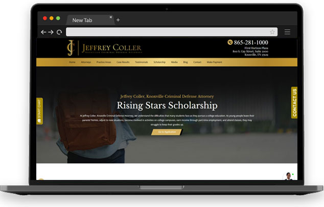 Jeffrey Coller, Knoxville Criminal Defense Attorney Rising Stars Scholarship