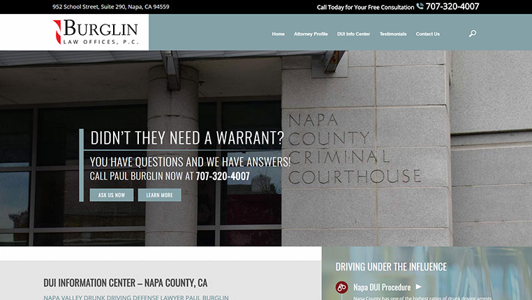 Burglin Law Offices, P.C. Napa County