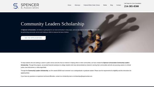 Spencer & Associates Community Leaders Scholarship