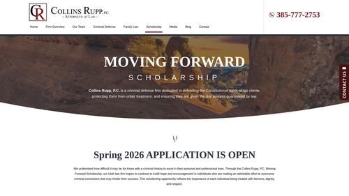 Collins Rupp, P.C. Moving Forward Scholarship