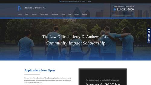 Jerry D. Andrews, P.C. Community Impact Scholarship