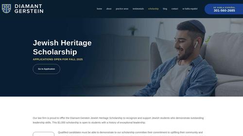 Diamant Gerstein Jewish Heritage Scholarship