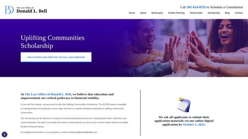 The Law Office of Donald L. Bell Uplifting Communities Scholarship