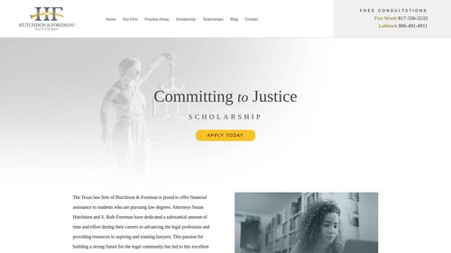 Hutchison & Foreman Committing to Justice Scholarship