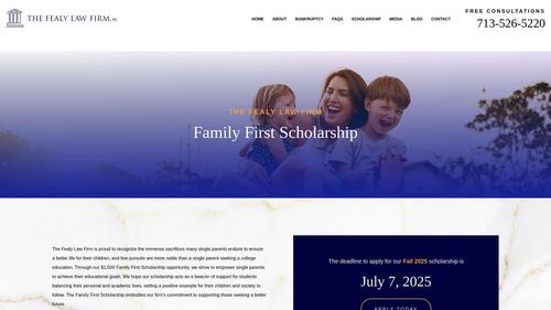The Fealy Law Firm Family First Scholarship