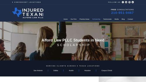 Alford Law PLLC Students in Need Scholarship