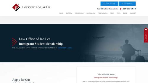 Law Office of Jae Lee Immigrant Student Scholarship