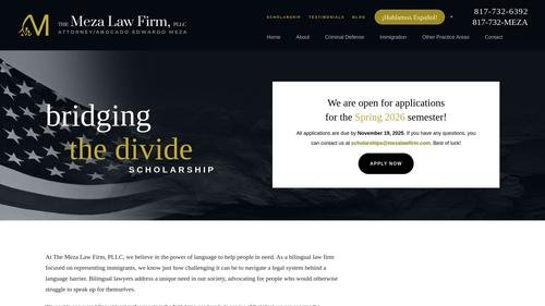 The Meza Law Firm, PLLC Bridging the Divide Scholarship