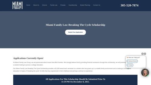 Miami Family Law Breaking The Cycle Scholarship