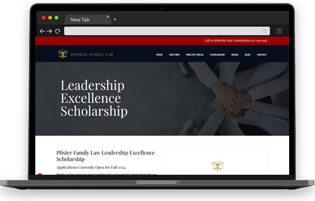 
Pfister Family Law Leadership Excellence Scholarship