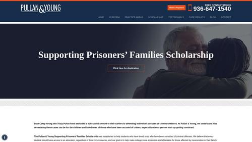 Pullan & Young Supporting Prisoners' Families Scholarship
