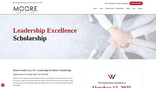 Moore Family Law, P.C. Leadership Excellence Scholarship