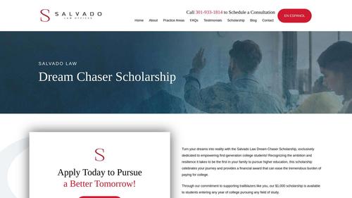 Salvado Law Dream Chaser Scholarship
