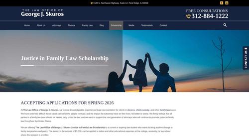 The Law Office of George J. Skuros Justice in Family Law Scholarship