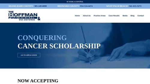 The Hoffman Firm Conquering Cancer Scholarship