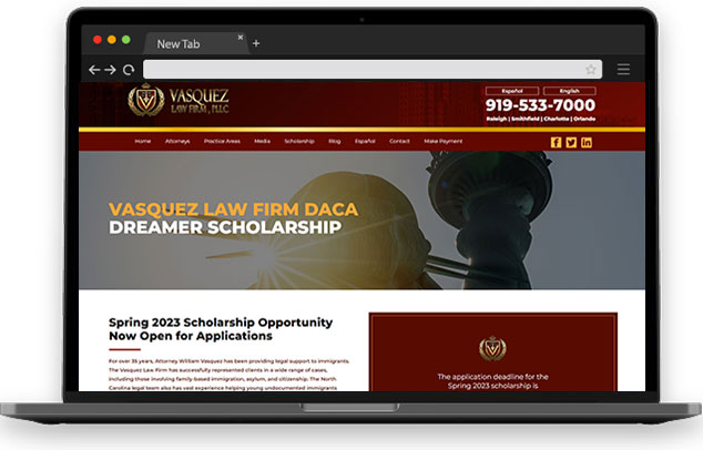 Vasquez Law Firm Daca Dreamer Scholarship